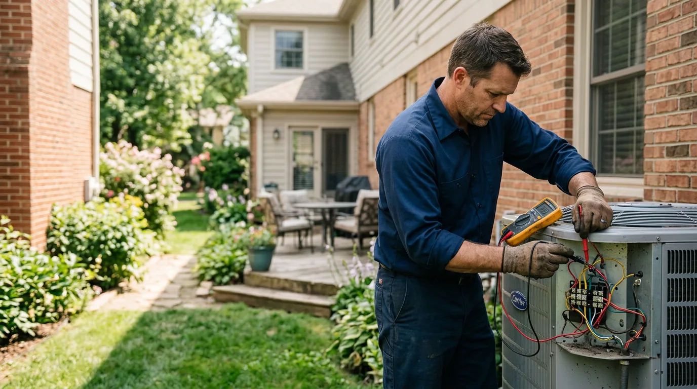 HVAC technician working near New Hill, NC